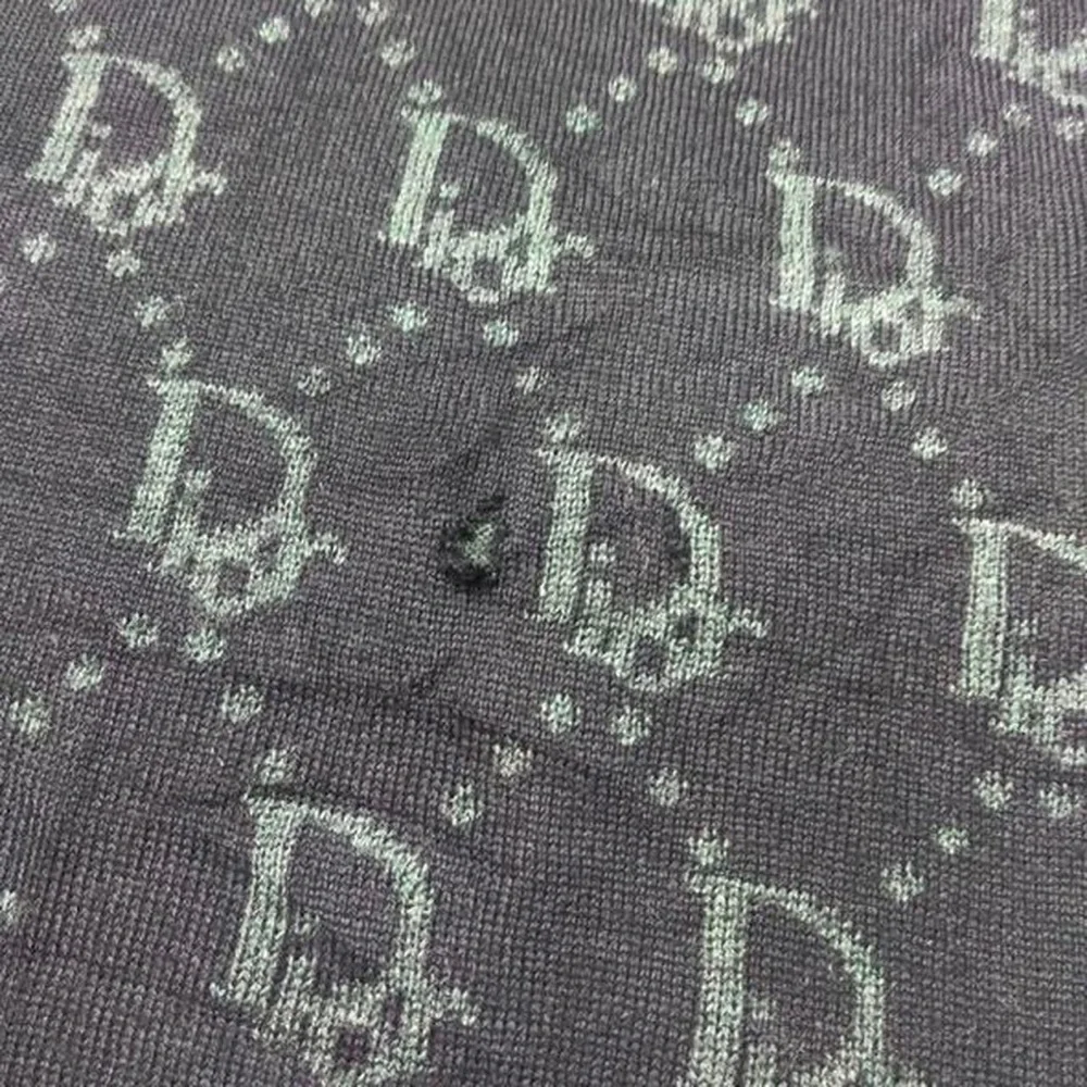 Dior monogram black and grey scarf